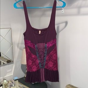 Free People corset tank